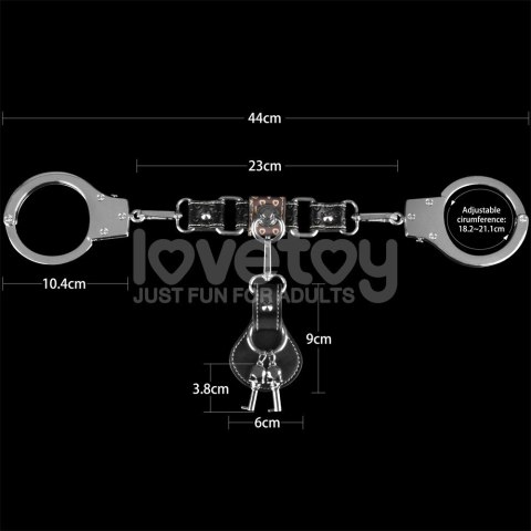 KAJDANKI REBELLION HEAVY METAL HANDCUFFS (SILVER) 24-0542 LOVETOY