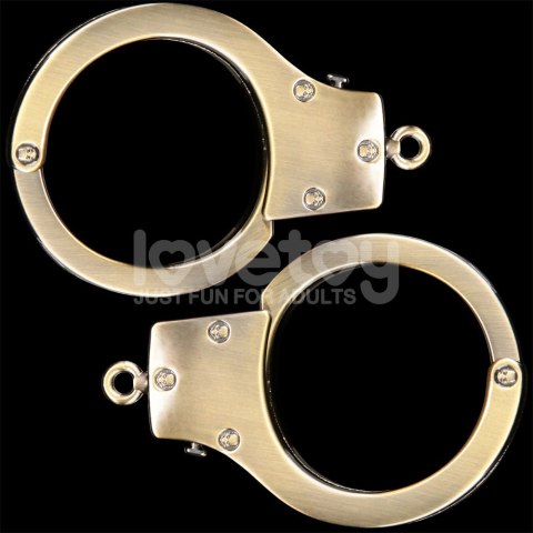 KAJDNAKI REBELLION HEAVY METAL HANDCUFFS (BRONZE) 24-0543 KAJDNAKI REBELLION HEAVY METAL HANDCUFFS (BRONZE) 24-0543