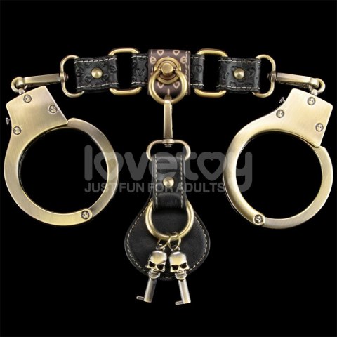 KAJDNAKI REBELLION HEAVY METAL HANDCUFFS (BRONZE) 24-0543 KAJDNAKI REBELLION HEAVY METAL HANDCUFFS (BRONZE) 24-0543