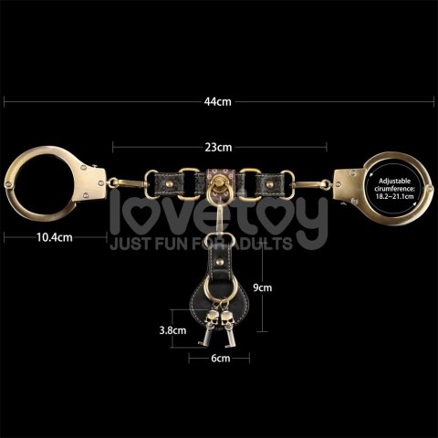 KAJDNAKI REBELLION HEAVY METAL HANDCUFFS (BRONZE) 24-0543 KAJDNAKI REBELLION HEAVY METAL HANDCUFFS (BRONZE) 24-0543