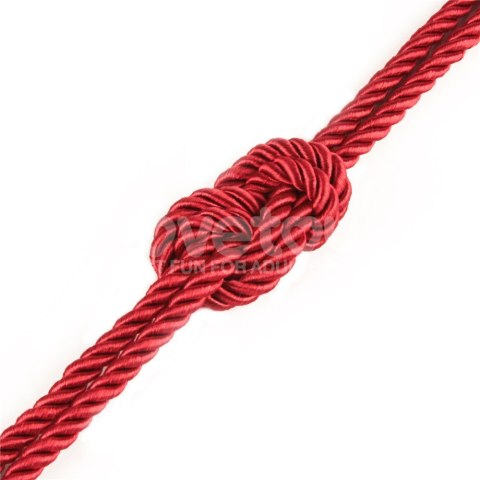 LINA DO KRĘPOWANIA REBELLION CRIMSON SILKY BONDAGE ROPE 24-0545 LINA DO KRĘPOWANIA REBELLION CRIMSON SILKY BONDAGE ROPE 24-0545