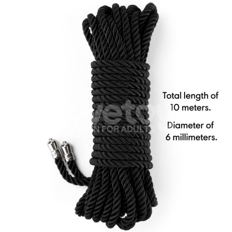 LINA DO KRĘPOWANIA REBELLION EBONY SILKY BONDAGE ROPE 24-0544 LINA DO KRĘPOWANIA REBELLION EBONY SILKY BONDAGE ROPE 24-0544