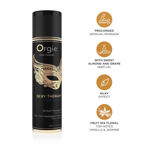 OLEJEK DO MASAŻU SEXY THERAPY THE SECRET 200 ML 27-0018 Orgie