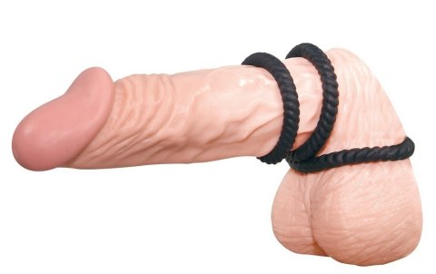 PIERŚCIEŃ LUST 3 COCK RINGS BLACK 13-0725 PIERŚCIEŃ LUST 3 COCK RINGS BLACK 13-0725