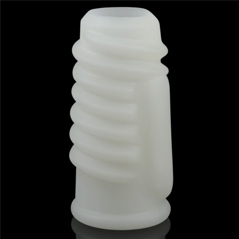 PIERŚCIEŃ NAKŁADKA VIBRATING SPIRAL KNIGHTS RING (WHITE) 24-0241 PIERŚCIEŃ NAKŁADKA VIBRATING SPIRAL KNIGHTS RING (WHITE) 24-0241