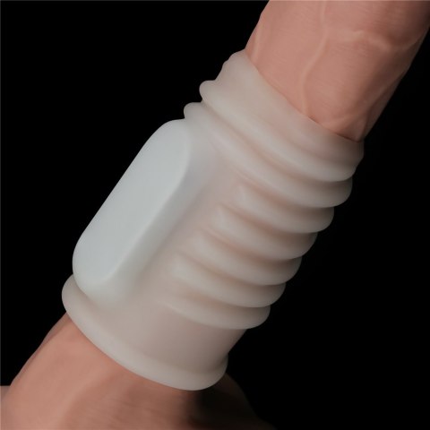 PIERŚCIEŃ NAKŁADKA VIBRATING SPIRAL KNIGHTS RING (WHITE) 24-0241 PIERŚCIEŃ NAKŁADKA VIBRATING SPIRAL KNIGHTS RING (WHITE) 24-0241