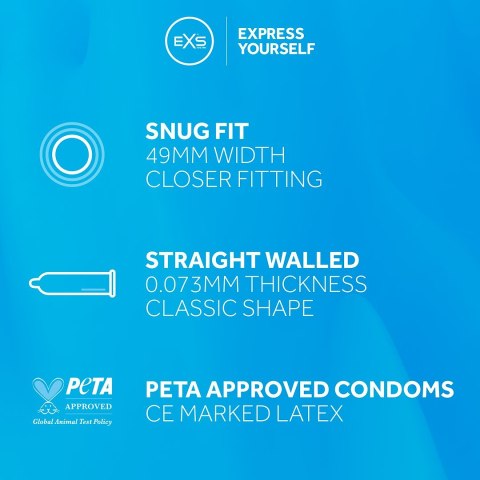 PREZERWATYWY 12 SZT. EXS SNUG FIT 38-0009 EXS PREZERWATYWY 12 SZT. EXS SNUG FIT 38-0009 EXS