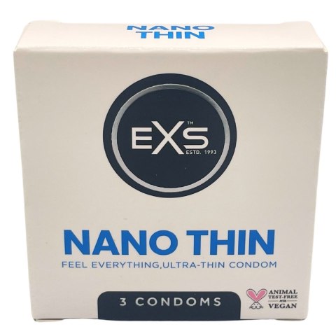 PREZERWATYWY 3 SZT. EXS NANO THIN 38-0006 EXS PREZERWATYWY 3 SZT. EXS NANO THIN 38-0006 EXS