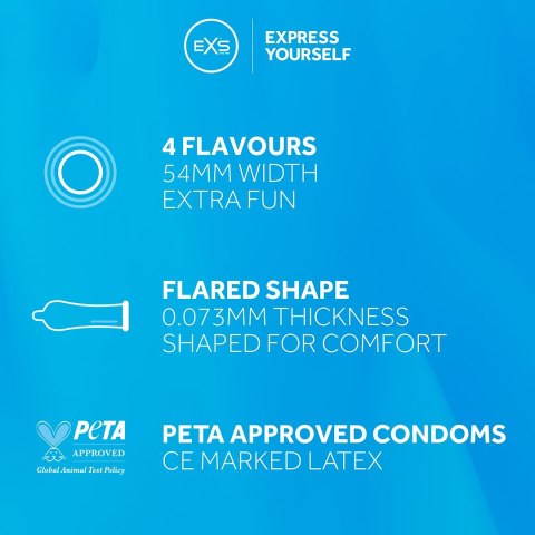 PREZERWATYWY 48 SZT. EXS MIX FLAVOURED 38-0020 EXS
