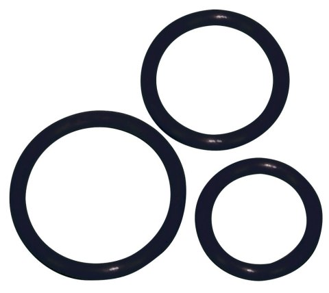 SILICONE COCK RING SET 3 PCS 13-1461 SILICONE COCK RING SET 3 PCS 13-1461