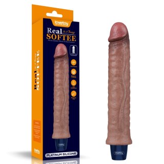WIBRATOR 9.5" REAL SOFTEE VIBRATING DILDO 24-0392