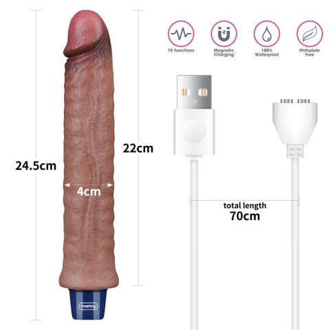 WIBRATOR 9.5" REAL SOFTEE VIBRATING DILDO 24-0392 WIBRATOR 9.5" REAL SOFTEE VIBRATING DILDO 24-0392