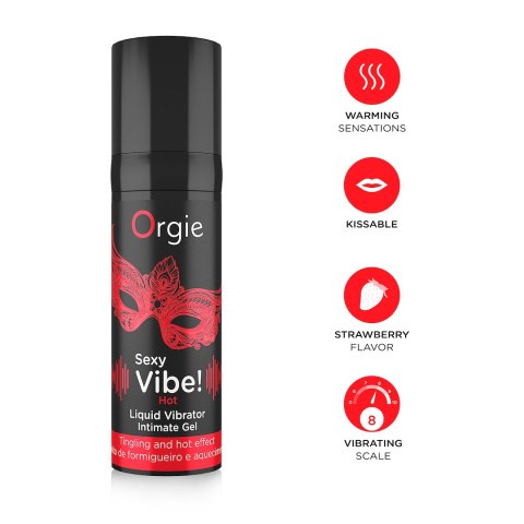 ŻEL STYMULUJĄCY SEXY VIBE! HOT - LIQUID VIBRATOR 15 ML 27-0003 ŻEL STYMULUJĄCY SEXY VIBE! HOT - LIQUID VIBRATOR 15 ML 27-0003