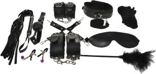 ZESTAW BDSM SET BONDAGE KIT 10 PIECES BLACK GUILTY TOYS 29-0083 Guilty Toys