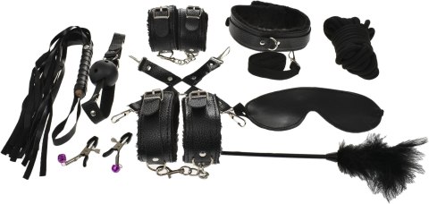 ZESTAW BDSM SET BONDAGE KIT 10 PIECES BLACK GUILTY TOYS 29-0083 Guilty Toys
