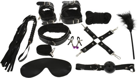 ZESTAW BDSM SET BONDAGE KIT 10 PIECES BLACK GUILTY TOYS 29-0083 Guilty Toys