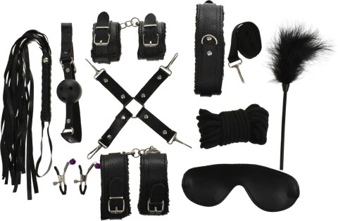 ZESTAW BDSM SET BONDAGE KIT 10 PIECES BLACK GUILTY TOYS 29-0083 Guilty Toys