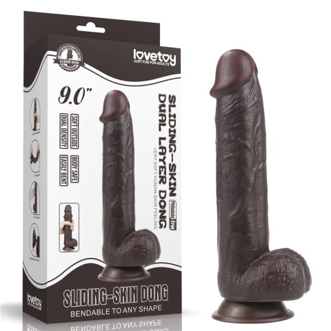 9.0'' SLIDING SKIN DUAL LAYER DONG 24-0306 LOVETOY 9.0'' SLIDING SKIN DUAL LAYER DONG 24-0306 LOVETOY