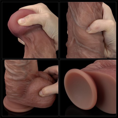 DILDO 10.5'' DUAL LAYERED SILICONE COCK XXL 24-0470 LOVETOY