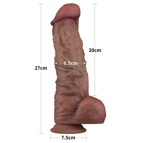 DILDO 10.5'' DUAL LAYERED SILICONE COCK XXL 24-0470 LOVETOY
