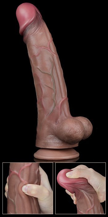 DILDO 11.5'' DUAL LAYERED PLATINUM SILICONE COCK 24-0160 LOVETOY DILDO 11.5'' DUAL LAYERED PLATINUM SILICONE COCK 24-0160 LOVETOY
