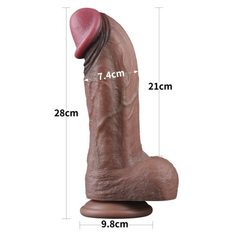DILDO 11'' DUAL LAYERED SILICONE COCK XXL 24-0440 LOVETOY DILDO 11'' DUAL LAYERED SILICONE COCK XXL 24-0440 LOVETOY