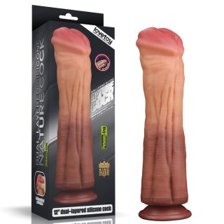 DILDO 12'' DUAL LAYERED PLATINUM SILICONE COCK 24-0145 LOVETOY