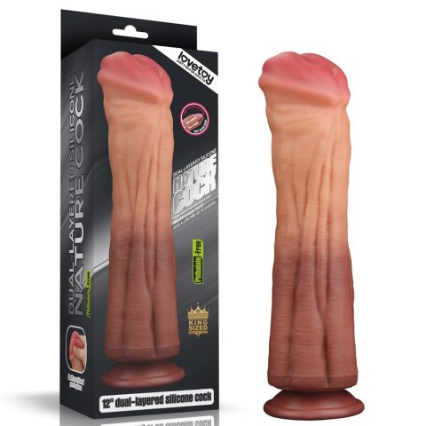 DILDO 12'' DUAL LAYERED PLATINUM SILICONE COCK 24-0145 LOVETOY DILDO 12'' DUAL LAYERED PLATINUM SILICONE COCK 24-0145 LOVETOY