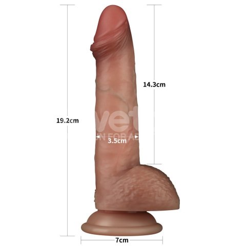 DILDO 7.5'' SLIDING SKIN PRO DUAL LAYER SILICONE DONG 24-0583 LOVETOY DILDO 7.5'' SLIDING SKIN PRO DUAL LAYER SILICONE DONG 24-0583 LOVETOY