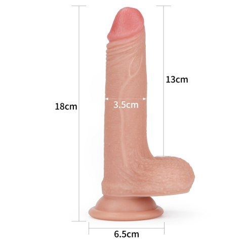 DILDO 7'' DUAL LAYERED PLATINUM SILICONE COCK 24-0226 LOVETOY