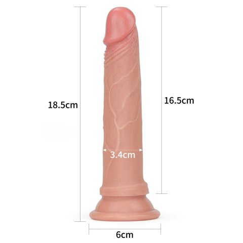 DILDO 7'' DUAL LAYERED PLATINUM SILICONE COCK 24-0227 LOVETOY DILDO 7'' DUAL LAYERED PLATINUM SILICONE COCK 24-0227 LOVETOY