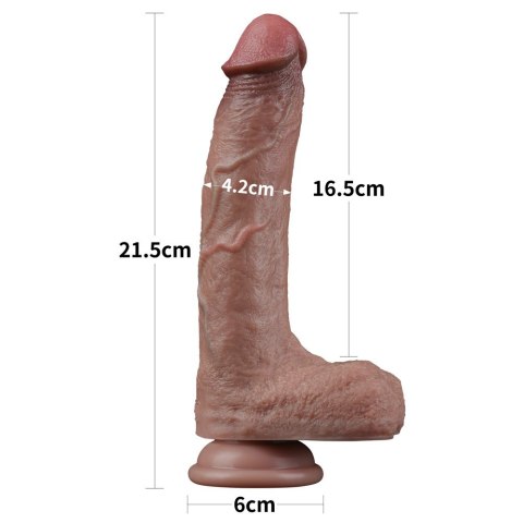 DILDO 8.5'' DUAL LAYERED SILICONE COCK 24-0394 LOVETOY