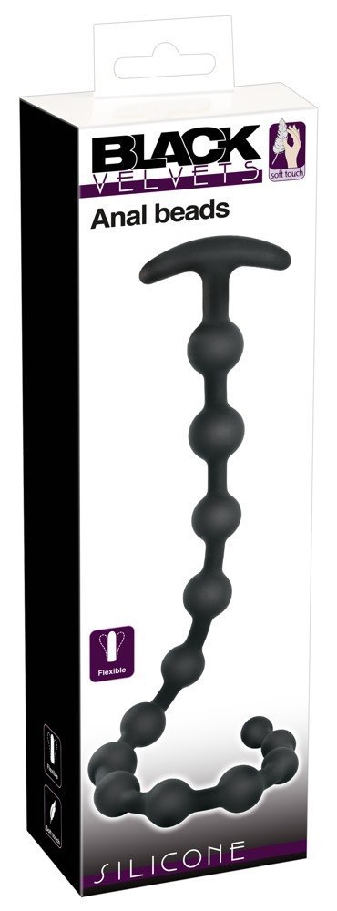 KULKI ANALNE BLACK VELVETS ANAL BEADS SILIC 14-7020 Black Velvets