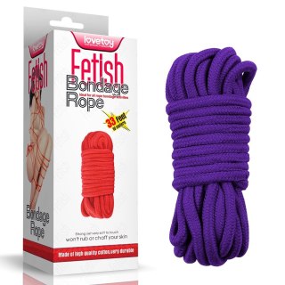 LINA FETISH BONDAGE ROPE 10M FIOLETOWA 24-0170 LOVETOY