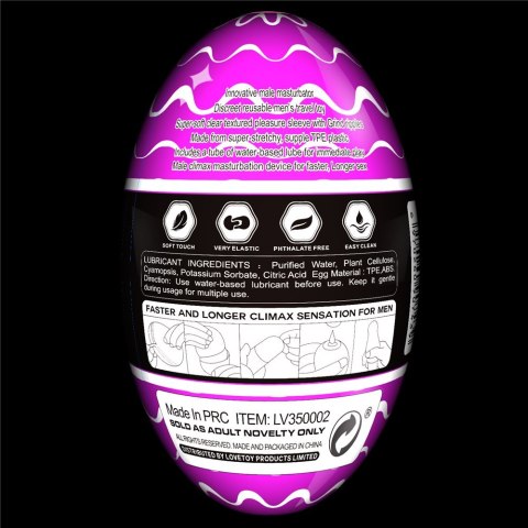 MASTURBATOR GIANT EGG 24-0084 LOVETOY MASTURBATOR GIANT EGG 24-0084 LOVETOY
