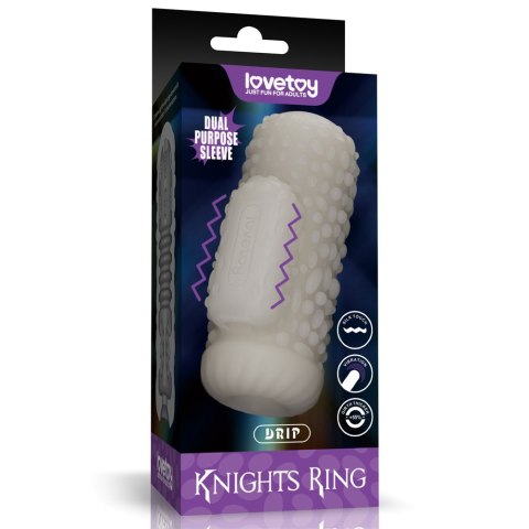 MASTURBATOR KNIGHTS RING VIBRATING DUAL PURPOSE SLEEVE-DRIP 24-0577 LOVETOY MASTURBATOR KNIGHTS RING VIBRATING DUAL PURPOSE SLEEVE-DRIP 24-0577 LOVETOY