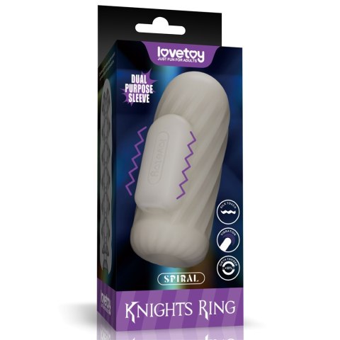 MASTURBATOR KNIGHTS RING VIBRATING DUAL PURPOSE SLEEVE-SPIRAL 24-0576 LOVETOY MASTURBATOR KNIGHTS RING VIBRATING DUAL PURPOSE SLEEVE-SPIRAL 24-0576 LOVETOY