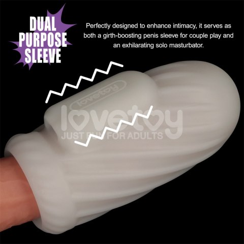 MASTURBATOR KNIGHTS RING VIBRATING DUAL PURPOSE SLEEVE-SPIRAL 24-0576 LOVETOY MASTURBATOR KNIGHTS RING VIBRATING DUAL PURPOSE SLEEVE-SPIRAL 24-0576 LOVETOY