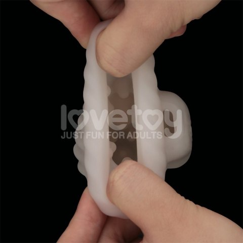 MASTURBATOR KNIGHTS RING VIBRATING DUAL PURPOSE SLEEVE-SPIRAL 24-0576 LOVETOY MASTURBATOR KNIGHTS RING VIBRATING DUAL PURPOSE SLEEVE-SPIRAL 24-0576 LOVETOY