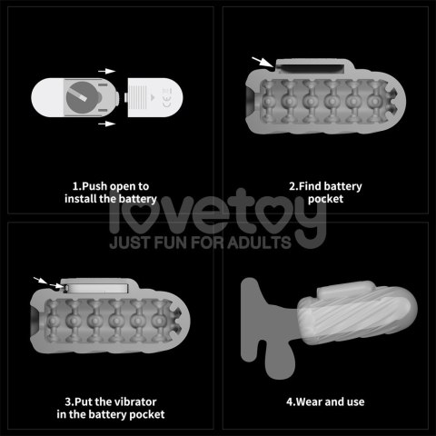 MASTURBATOR KNIGHTS RING VIBRATING DUAL PURPOSE SLEEVE-SPIRAL 24-0576 LOVETOY MASTURBATOR KNIGHTS RING VIBRATING DUAL PURPOSE SLEEVE-SPIRAL 24-0576 LOVETOY