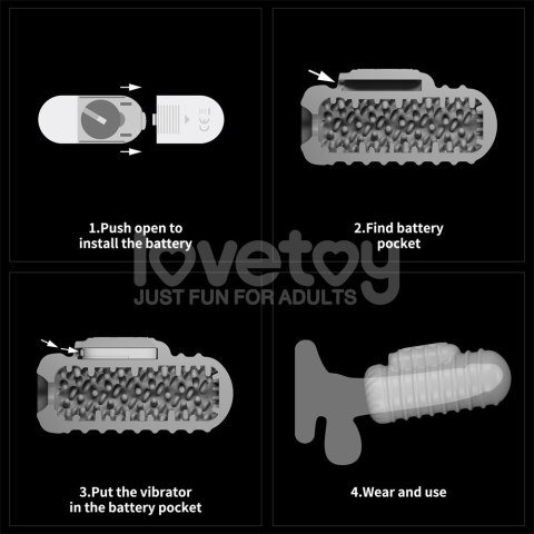 MASTURBATOR KNIGHTS RING VIBRATING DUAL PURPOSE SLEEVE-WAVY 24-0578 LOVETOY MASTURBATOR KNIGHTS RING VIBRATING DUAL PURPOSE SLEEVE-WAVY 24-0578 LOVETOY