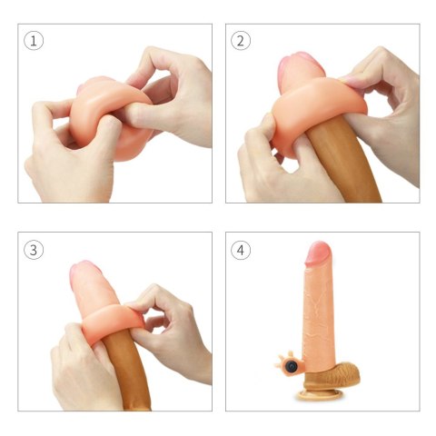 NAKŁADKA ADD 2 VIBRATING SILICONE EXTENDER 24-0090 LOVETOY NAKŁADKA ADD 2 VIBRATING SILICONE EXTENDER 24-0090 LOVETOY
