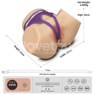 REALISTYCZNE TUŁOWIE MASTURBATOR STREETGIRL'S DUAL MOTOR SENSATION PULSE 24-0582 LOVETOY