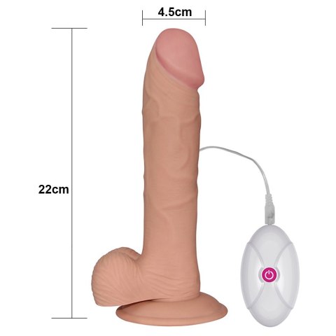 WIBRATOR 9" THE ULTRA SOFT DUDE VIBRATING 24-0285 LOVETOY
