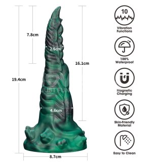 WIBRATOR SAVAGE CHARM DOUBLE-CLAW VIBRATING SILICONE DILDO 24-0584 LOVETOY