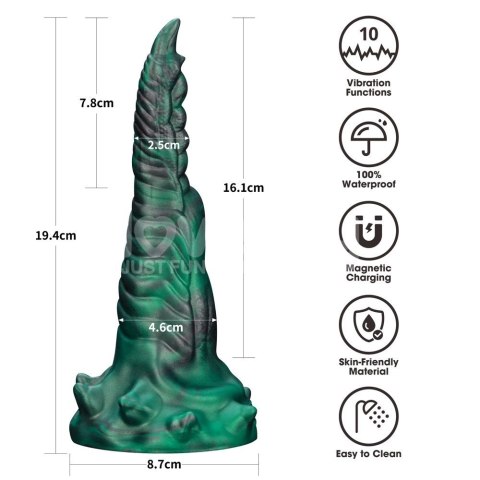 WIBRATOR SAVAGE CHARM DOUBLE-CLAW VIBRATING SILICONE DILDO 24-0584 LOVETOY